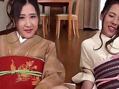 Beautiful Sluts In Kimono : Threesome And 2 Cum Shots - Emi Sakurai And Ciel Hiiragi