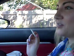 Amateur video of stranger Lily Adams smoking a jasmine jae all porn in the car