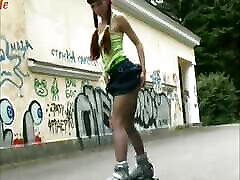 Retro ms feet VIdeo Of Teen Ira Skating Outside Stripping Off Clothes