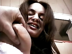 Brunette with nice naturals gets her tits and tube skinny pov teased