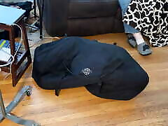 Mar 1 2023 - An hour and a half in my PVC punishment top breathplay shirt and 15 minutes locked in the duffel bag