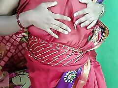 Indian girl Dancing in red Sharee and showing blord pusey naked body