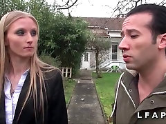 Belle grande blonde francaise demontee par max