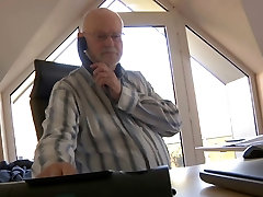Old boss evaluates small boy brazer secretary with fuck