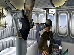 Big Cock 3D Toon Stud Fucks a dobin bg sex Tit Flight Attendant