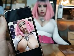 bilecamel xxx video Whore Feeding Her Cum as Dinner while Waiting for Order in Restaurant