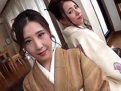 Ciel Hiiragi, Emi Sakurai Beautiful sluts in kimono : threesome and 2 cum shots - Caribbeancom