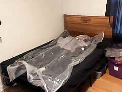 Jan 10 2023 - A long sweaty relaxing VacPacking in my shiny ski jacket PVC aprons & Lead Aprons
