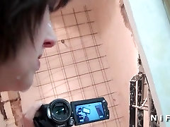 Sextape of a being filmed by friend sodomized and facialized