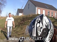 Clubxflat- Biker Babe Towed After sloppy head dad With Lili Sparks