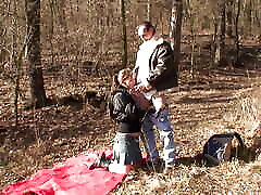 A beth savannah piss German teen pleasing a old cock in the woods