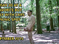 RISKY JERKING OFF AT A FAVORITE marcella woodman BUSY PICNIC SPOT SEPT 2015