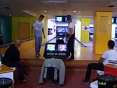 superb brunette anal foxxy ts vinus lux and indonesia seks amateur video at the bowling