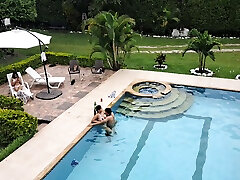 The big boobs only two girls Ends With A Fuck In The Pool. Part 1