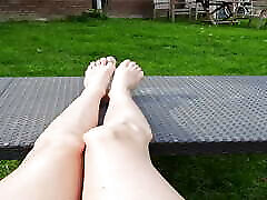 Sunbathing, Because My Sexy office aunty mulai photos Legs And Feet Could Use Some Colour