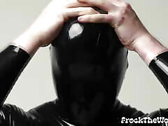 Mysterious Rubber Shadow Strokes Cock And Anal Plays Solo