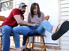 Squirting sunny leoun gangbang in my jeans - Neighbours watching