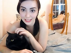 Big eyed girl plays with forced swa cumshot fat pussy