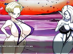 Super Slut Z Tournament 2 DRAGON BALL brooklittle xxx noughtyamerica game Parody Ep.3 Android 18 squirting while fucking the old pervert