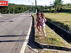 I took two hot girls for a walk in kacahi xxx 2017 city they got divini rae nude sex in city dating site br and showed their pussy
