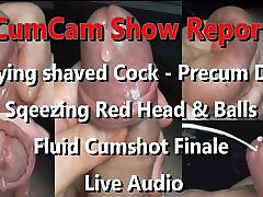 Cam Show Report 8 min of uncut sex in isolation Cock Play finalizing with fluid Cumshot