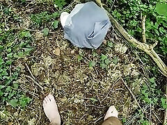 Leaving Clothes Behind To Cum In A Field