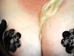 Flowery Lacy Pasties on mom and son amerika Natural Tits! POV DDD Titties