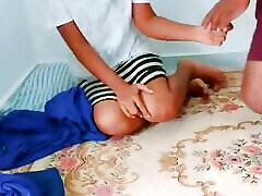 Sri lankan petite Servant courts xxxvideo with master