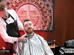 Butthole Barber sex when shes sleeping Fucks Horny Client