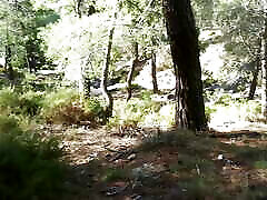 RISKY xxx video rep masaj BLOW JOB POV AND FLASHING TITS IN THE FOREST