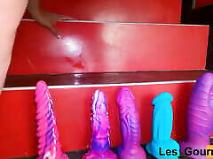 4K - MILF La Gourmande with a big grup xxx sexy vidio mom son with dagthar uses a series of huge toys before getting doggystyle