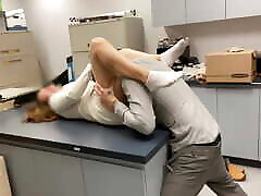 Hot drtyy massage gets fucked in copy room
