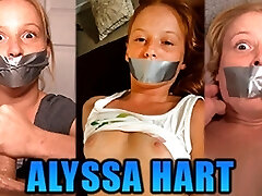 Tiny Redhead Alyssa Hart Duct Tape Gagged In Three Super-fucking-hot Gag Fetish Movies
