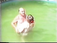 Older couple having Orgy in The Pool Part 1 Wear Tweed