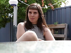 Sexy Buxom Amateur Working Vulva with Vibrator