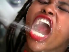 Hot girl in spandex porn video with interracial pounding