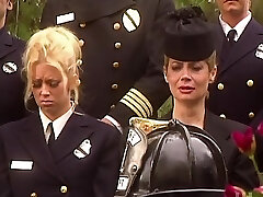 Cock greedy blonde superstar Jenna Jameson gets cum on boobs ending