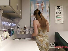 Prego Sweethearts Nova Maverick & Ashley Mercy Get A Stimulating Exam in Doctor Tampa's Office , At GirlsGoneGynoCom