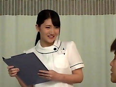 Mischievous dick riding by a stunning Japanese nurse on the health center bed