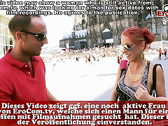 STREET FLIRT CASTING WITH GERMAN Lean REDHEAD TEEN