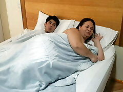 Stepmom visit stepson bed and riding cowgirl bi-atch bbw