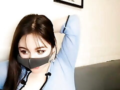 A beautiful woman with great temperament, wearing transparen