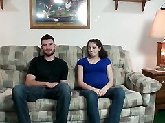 18 and 8 months pregnant with pointy puffy titties