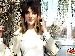 GERMAN SCOUT - ANAL FOR FLOPPY TITS TEEN AT STREET Audition