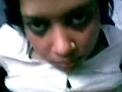 Missionary style dirty quickie with a busty Indian neighbor girl