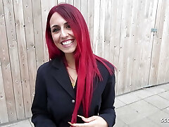 GERMAN SCOUT - Big Saggy Bumpers Redhead Teen Dani Luve Pickup and Casting Boink