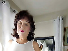 I love my mature hairy pussy, hips, breasts, & butt watched as I shake & shake in my transparent night gown