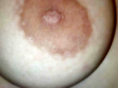 Spitting and Playing with Horny GF's Immense Boobs