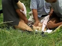 Horny Asian chick Sayaka Kurashina, Mai Otsuka, Miku Oguri in Crazy Outdoor, Deep Throat JAV video