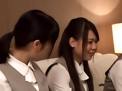Horny Japanese chick Kaede Oshiro, Mayuka Akimoto, Erika Kashiwagi in Insatiable Gonzo, Group Sex JAV video